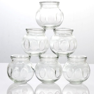 Ensemble de 4 tailles de bocaux <span class=keywords><strong>en</strong></span> <span class=keywords><strong>verre</strong></span> épais avec poignées pour doigts - Product Image 1