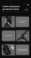 Casque Bluetooth pliable et rotatif D814, avec prise en charge de la carte Micro SD, écouteurs en cuir PU, sans fil 2,4 GHz et filaire