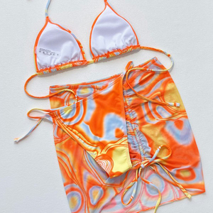 <span class=keywords><strong>Bikini</strong></span> con microestampado para mujer, microestampado femenino de 3 piezas con traje de baño, modelo 5723 - Product Image 5