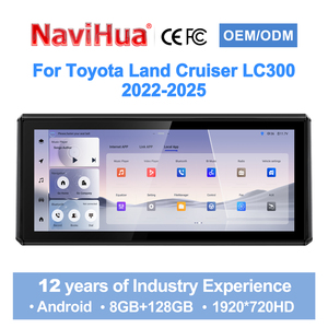 New 12.3" Touch Screen For Toyota Land Cruiser LC300 Multimedia Android Radio Carplay Navigation Auto Head Unit Monitor Upgrade - Product Image 5