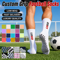 Chaussettes de football en nylon antidérapantes pour hommes, chaussettes de sport athlétiques à revers pour l'entraînement de la ligue de football, séchage rapide, personnalisables