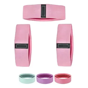 Kit de bandes de résistance 25 35 50 lb, bandes d'exercice en caoutchouc, couleur unie, équipement de fitness unisexe pour l'entraînement musculaire et la rééducation - Product Image 3