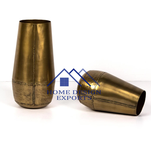 Antique <b>Gold</b> Metal Flower Pots and <b>Vases</b> Latest Design for Home Hotels and Restaurants for Weddings and Decor - Product Image 5