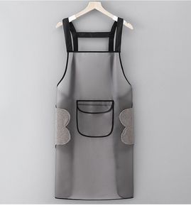 Tablier en TPU translucide en gros, imperméable à l'eau et à l'huile, vêtements de travail spéciaux pour la restauration, mode féminine, tablier sans lavage - Product Image 5