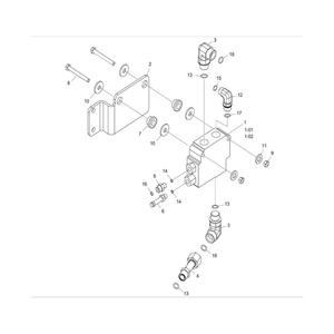 ชุดซ่อมกระบอกพวงมาลัยแดวู ดูซาน รุ่น D15S5 D18S5 D20SC5 ชุดโอริงซีล สำหรับรถยกดีเซล - Product Image 2