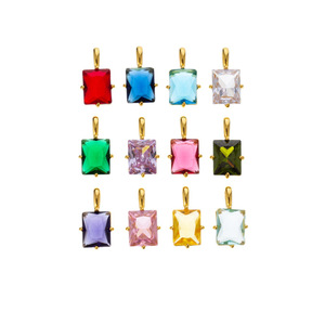 Bracciale Tennis da Donna con 12 Pietre Zodiacali, Charm a Forma Quadrata Intarsiato Fai-da-te, Supporto Campione - Product Image 5