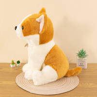 Vente en gros d'usine, peluche de chien Shiba Inu, Rottweiler, Schnauzer, jouet en peluche de dessin animé, adorable poupée en peluche, cadeau d'anniversaire pour enfants, chiot