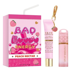 Brillo Labial de Larga Duración con Aroma a Frutas, Set de 2 Piezas de Aceite Labial Vegano, Mascarilla Labial Hidratante Mineral a Prueba de Agua - Product Image 3