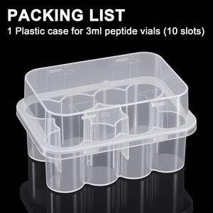 Wholesale 3ml Plastic <b>Box</b> 2-4 Aseptic Vial <b>Storage</b> <b>Box</b> Wholesale Vaccine Bottle Peptide Rack Wholesale Plastic - Product Image 3