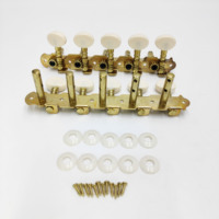 High Quality Electric Guitar Tuning Pegs 5R5L 5 Sets 10 Strings Double Hole Steel Column Replacement String Peg Accessories