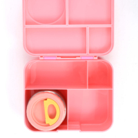 Niedliche Auslaufsichere Snack-Besteck-Thermoskanne Tragbarer Lebensmittelbehälter für Kinder Schule Bento Tiffin Lunchboxen