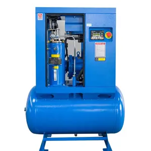 Speciale Verkoop Van Drie In Één Machine 10ph7.5kw Luchtcompressor Met Luchtopslagtank, Luchtdroger Filter