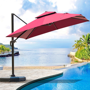 Parasol solaire cantilever de 3,6 m avec base pour terrasse, jardin, mobilier d'extérieur et plage – Vente en gros - Product Image 1
