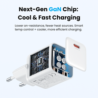 Chargeur rapide USB-C GaN Vention, chargeur de téléphone, vente en gros, chargeur mural USB 45W