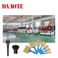 Machine d'extrusion de filaments synthétiques (PP, PE, PET, NYLON) pour balais, avec four de chauffage et fonction de étirement du plastique