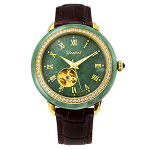 Reloj de Jade de Lujo para Hombre, Movimiento Automático, Esfera de Jade Verde Genuino, Resistente al Agua 50M, Reloj de Pulsera Ejecutivo - Product Image 1