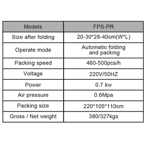 เครื่องพับเสื้อผ้าอัตโนมัติ FPS-FR สำหรับเสื้อยืด กระโปรง กางเกง เสื้อฮู้ดดี้ และเสื้อผ้าอื่นๆ พร้อมระบบบรรจุถุง - Product Image 4