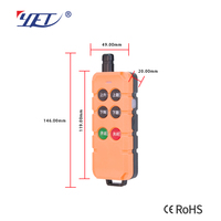 YET2218 Control Remoto Inalámbrico Industrial RF Universal de 2/4/6/8 Botones con Antena