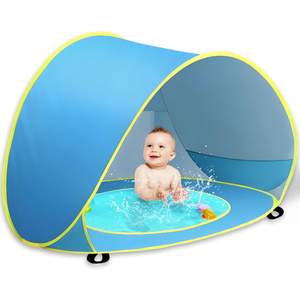 <span class=keywords><strong>Tente</strong></span> de piscine <span class=keywords><strong>pour</strong></span> bébé Pop-Up portable avec <span class=keywords><strong>mini</strong></span> piscine Protection UV Pare-soleil <span class=keywords><strong>pour</strong></span> bébé <span class=keywords><strong>pour</strong></span> plage en polyester durable - Product Image 1