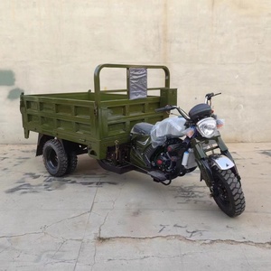 Triciclo Motorizado de 5 Ruedas de 300 cc Verde de Alta Resistencia, Triciclo de Carga para Agricultura - Product Image 3