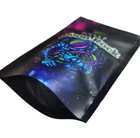 Sac à fermeture éclair personnalisé noir mat avec impression numérique fenêtre givrée pochette en mylar en plastique PET flexible transparent emballage du logo de la vie quotidienne