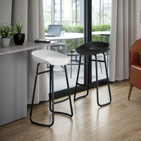 Tabouret de Bar Moderne Minimaliste en Fer Haut Art Home Bar Chaise pour Salon Mobile Phone 4S Store Exhibition