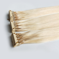 BQ pas cher 6D longue ligne droite Extension de cheveux 613 # Remy cheveux humains chinois de qualité sur bande