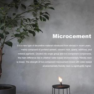 Microcemento profesional, <span class=keywords><strong>pintura</strong></span> tecnológicamente avanzada, paredes interiores, apariencia de revestimiento líquido, resistente al agua, a base de emulsión - Product Image 2