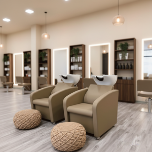 Bac à shampoing et chaise <span class=keywords><strong>pour</strong></span> salon, équipement de spa capillaire - Product Image 1