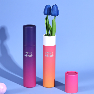 Custom Premium UV Coating Silver Stamping Cardboard Aroma Diffuser Lotion Bottle Protector Paper Tube Packaging - Product Image 2