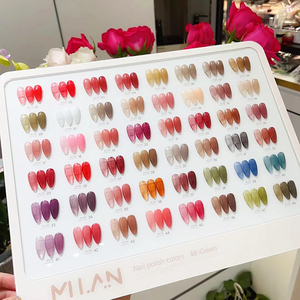 MILAN Suministros de Uñas al por Mayor Set de Esmalte en <span class=keywords><strong>Gel</strong></span> 36 Colores Nude Rosa Translúcido Jalea de Hielo Semi Permanente Removible - Product Image 6