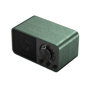 Chất Lượng Cao Retro Da Đài Phát Thanh Nhỏ Mini Loa Di Động Ngoài Trời Âm Nhạc Máy Nghe Nhạc <span class=keywords><strong>Bluetooth</strong></span> Loa Siêu Trầm Loa Cho Cắm Trại - Product Image 1