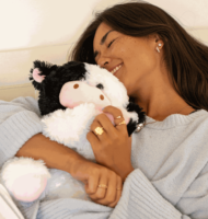 Mini animaux de ferme en peluche chauffables au micro-ondes