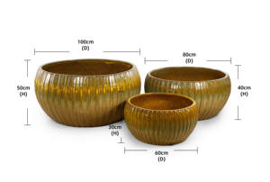 Maceta de Cerámica Ecológica Reciclada con Acabado Glaseado, Diseño Único, Transpirable, Anti-Apodamiento de Raíces, para Jardín - Product Image 6