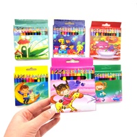 Crayons de couleur classiques à couverture rigide, 12 couleurs, logo personnalisé, vente en gros, sûrs, non toxiques, écologiques, pour artistes et enfants