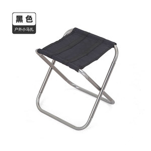 Taburete Plegable de Aleación de Aluminio 7075, 22X23.5X26 Cm, Verde Militar y Negro, Silla de Pesca Portátil para Uso en Exteriores - Product Image 5