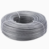 Cable de Acero Galvanizado Recubierto de Zinc de 7x1.04mm, Cable de Soporte para Invernaderos Agrícolas para Colombia y Ecuador