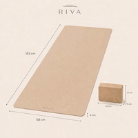 Tapis de yoga pliable en caoutchouc naturel PU écologique de haute qualité 5mm/4mm, antidérapant, pour fitness, vente en gros, OEM, marque privée