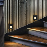 Lampe LED Solaire Moderne pour Jardin et Escaliers, en Aluminium, 3W, 3000K/4000K/6000K, Étanche IP54, avec Détecteur de Mouvement
