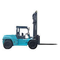 10t 12t 15t chariot élévateur avec moteur Diesel Isuzu fourches réglables longueur mât haut pour Port conteneur vide levage Chine exportateurs
