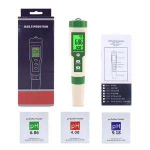 Vendita calda 5 In 1 Digital Water Tester di PH Professionale/TDS/CE/ORP/Temperatura del Tester Della Penna impermeabile Multi-funzione di Metro