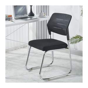 Alta Qualidade Atacado Baixo Preço Empilhável Moderna Malha Pano <span class=keywords><strong>Metal</strong></span> Perna Reunião Escritório Cadeira - Product Image 6