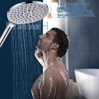 Douche de Luxe Multifonctionnelle Effet Pluie, Grande Pomme de Douche de 7,5 Pouces, Ensemble de Douche à Main pour la Maison