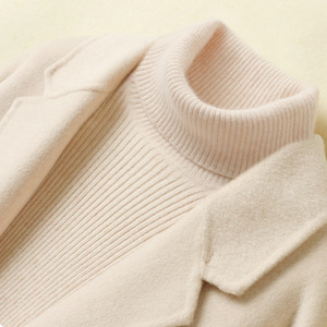 Women's Winter Slim Fit Turtleneck Sweater <strong>Free</strong> Size Casual Print <strong>Knitted</strong> Cashmere Jumper Warm Pullover With <strong>Pattern</strong> Decoration - Product Image 6