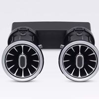 Nouveau kit d'éclairage d'ambiance complet pour Mercedes-Benz Classe E W213 2016-2023 E260 E300, 64 couleurs, haut-parleurs tweeter, ensemble de grilles d'aération rotatives