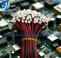 كابل توصيل مخصص بموصل JST PH 2.0 مم ثنائي السن، أحمر وأسود 22AWG، مكشكش مسبقًا لشرائط LED والأجهزة والإلكترونيات
