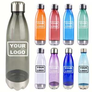 Bouteille d'eau Tritan avec logo personnalisé 350ml/500ml/700ml - Bouteille de sport et de gym sans BPA - Cadeau promotionnel et cadeau d'entreprise - Product Image 1