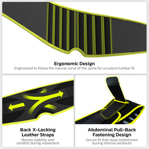 Lumbar Support Belt-8-Point Stability System Breathable 3D Knit Lightweight Durable Summer Protection Secure Dual-Lock Fit - Product Image 3