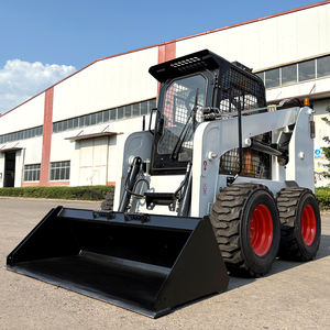 Muatan berat selip Steer <span class=keywords><strong>Loader</strong></span> untuk Port logistik penanganan Material dengan garpu dan opsi ember kuat - Product Image 3