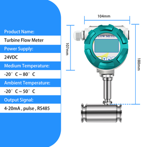 On Sale Liquid Gas <strong>Turbine</strong> Vortex Flow Meter RS485 Steam Vortex Flow Meter Air Flow Meter 4-20mA - Product Image 2